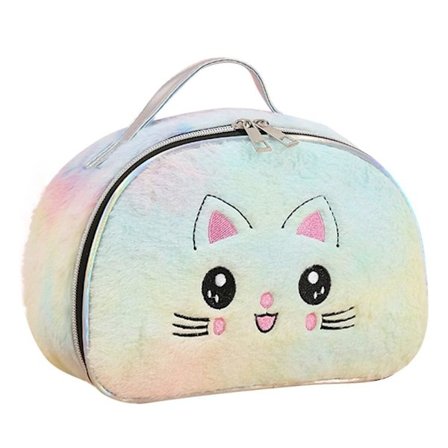 Cartoon Cat kosmetiikkalaukku Pehmomeikkipussi 2 - varastossa