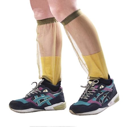 Anti Mygg Insektbitt Bukser Mesh Nett Fotbeskytter Repellerende Insektbukser for Utendørs Reiser Camping Fiske (Grønn)