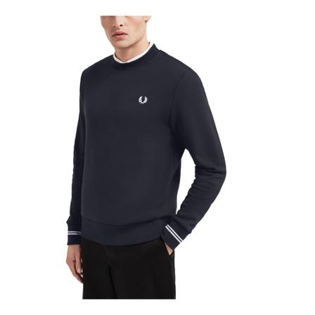 Fred Perry, Round-neck Knitwear Blauw, Heren, Maat:M