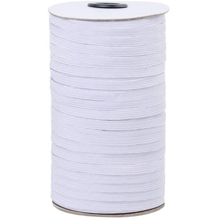 1/8 tommers elastisk snor tungt strekktau flettet elastisk bånd/elastisk tau 200 meter elastisk spole for perling, perling (hvit)