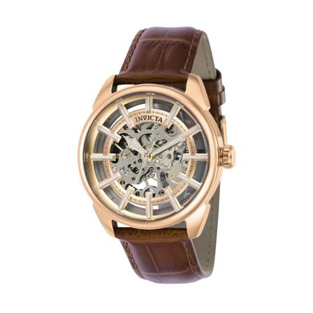 Invicta Watches, Vintage 37890 Mechanisch Herenhorloge - 42mm Roze, Heren, Maat:ONE Size