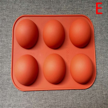 Rund form form Brun halvbollssfär Silikonchoklad