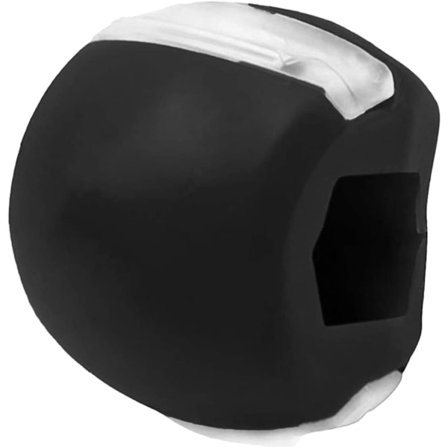 Jawline trainer - leuan treenaus silikoni musta 1 Pack