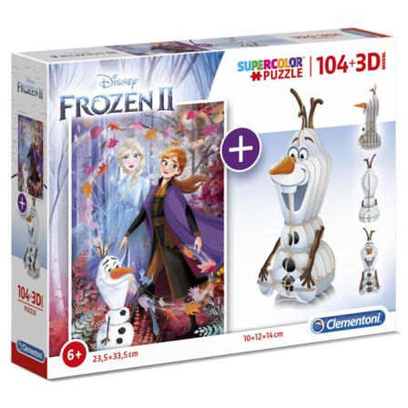 Disney Frozen 2 104 + 3d Puzzle 104pcs