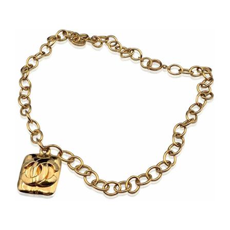 Chanel Vintage, Necklaces Geel, Dames, Maat:L