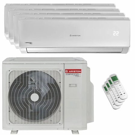 Condizionatore Ariston ALYS R32 quadri split 9000+9000+9000+9000 BTU inverter A++ unità esterna 10.6 kW