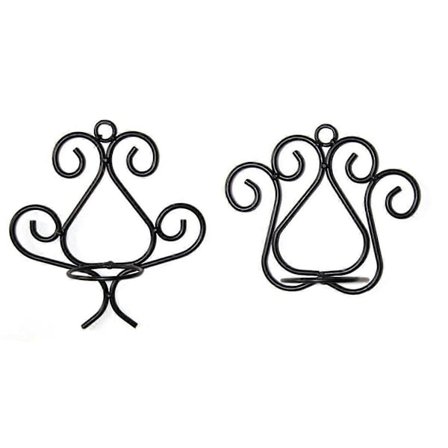 Smidjärn Vägghängd Ljusstake Heminredning Svarta Ljusstakar Ljusstake Vägglampetter Ljusstativ