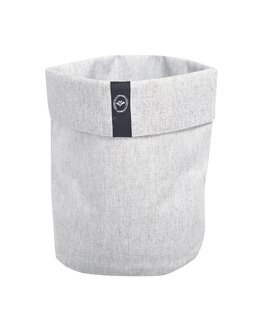Förvaringskorg av textil Ljusgrå - ø 12cm - Recycled by Wille
