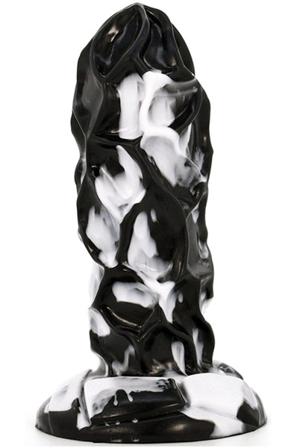 Dragonis Dildo Black-White 19 cm Dragon dildo - Blushme.se