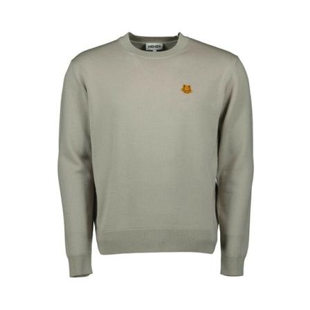 Kenzo, Tiger Crest Sweater Beżowy, Mężczyzna, Rozmiar: XL