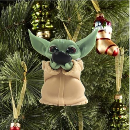 Julgran Baby Yoda Inredningshänge Xmas Party Prop