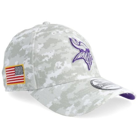 New Era - NFL Camo fitted Keps - Minnesota Vikings 39THIRTY NFL Salute To Service Camo Fitted @ Hatstore