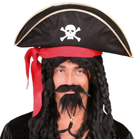 Pirathatt med Påsydd Bandana