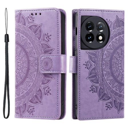 SKALO OnePlus 13R Mandala Lompakkokotelo - Violetti