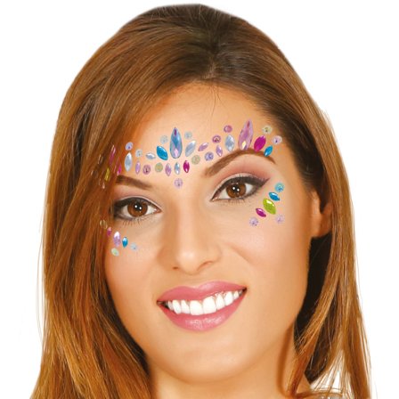 Ansiktssmykke Flerfarget