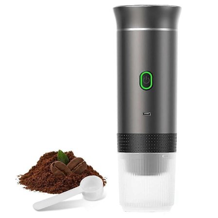 Trådlös Elektrisk Portabel Espressomaskin Kaffe Camping Kaffebryggare Kapsel Pulver Resekaffe