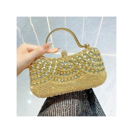 Kvällsväskor för kvinnor, kuvertväskor med strass, axelremsväskor och crossbody-väskor, väskor med tofsar och kristalldiamanter