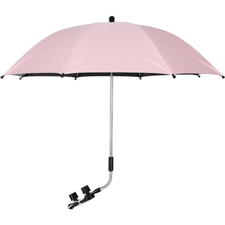 Justerbar Barnvagnsparasoll med Universal Fäste, 75cm UPF 50+