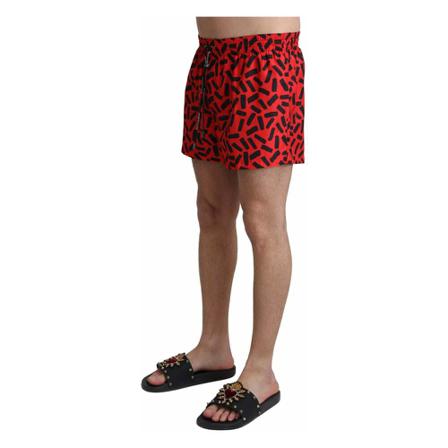 Dolce & Gabbana, Beachwear Rood, Heren, Maat:S