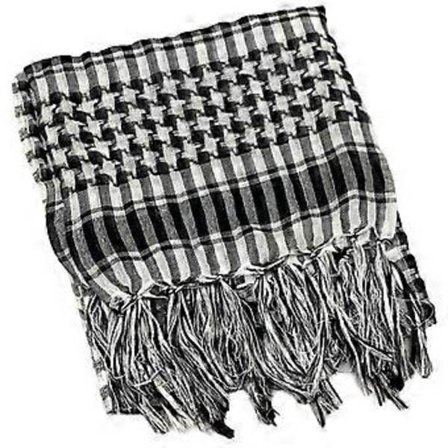 Etnisk Arabisk Sjal Shemagh Hovedtørklæde Etnisk Arabisk Halstørklæde Åndbar Keffiyeh Hovedbeklædning Hijab Sjal Hovedbeklædning sort og v_tfrf sort 