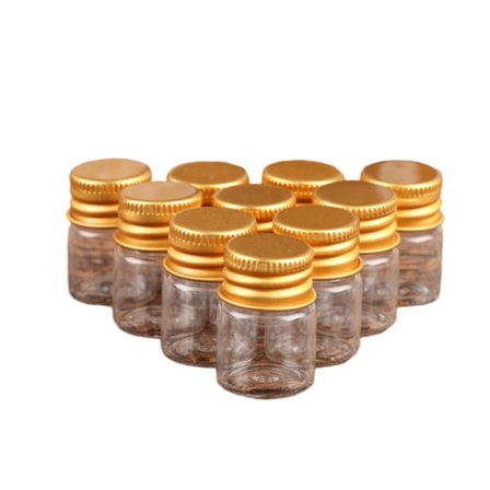 10 st 5/7/10/14/18/20 ml glasflaska Liten glasburk förseglad flaska 22*30mm, 5ml_paris