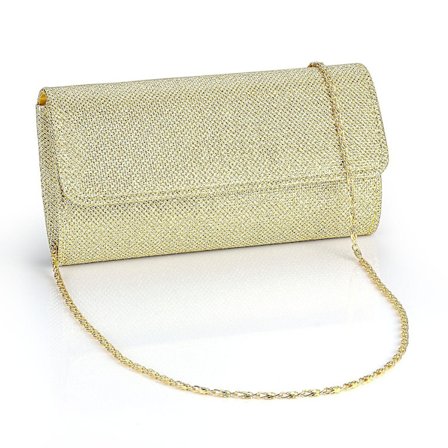 Mordely Evening Bag Clutch Purses For Women, Ladies Sparkling Party Handbag Wedding Bag, Gold A916-1022