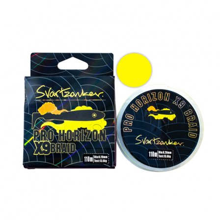 Svartzonker Pro Horizon X9 Braid Yellow 110m - 0,17mm, 10,9 kg