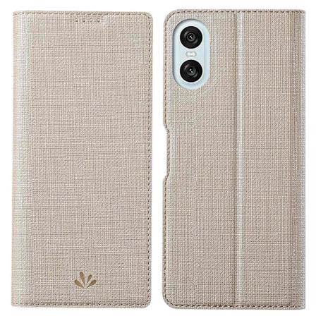 VILI DMX-serie for Sony Xperia 10 VI-deksel med kortholder, skinnstativ og telefondeksel - Khaki