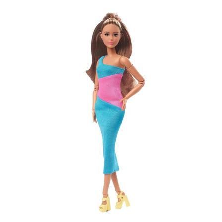 Barbie Signature Looks Posable Doll Petite Long Brunette Hair #1 Multicolor