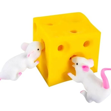 Barn leker for å avlaste stress mus og ost leke dovendyr skjul og søk stress avlastning leke