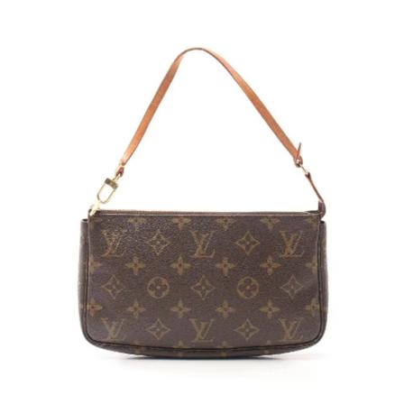 Louis Vuitton Vintage, Pre-owned Leather louis-vuitton-bags Bruin, unisex, Maat:ONE Size
