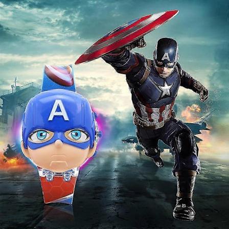 Vilkkuva valo musiikkikello lasten lelut pojille tyt ille Marvel Avengers Valoisa kello captain america