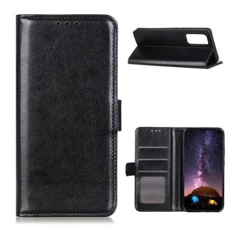 Samsung Galaxy A72 - Crazy Horse Fodral - Svart Black Svart