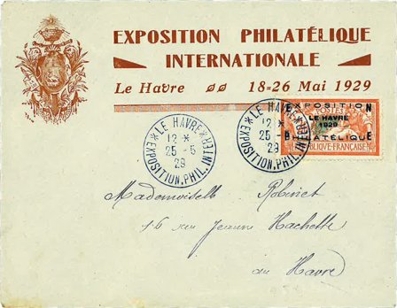 Frankrig 1929 - YT 257A på brev - Stemplet