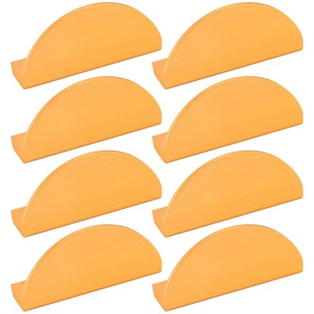 8-pakning Champagne Gullfargede Skuffehåndtak, 6,35 cm Halvmåne Skap Skuffehåndtak Kjøkkenhåndtak, Moderne Skapinnredningshåndtak