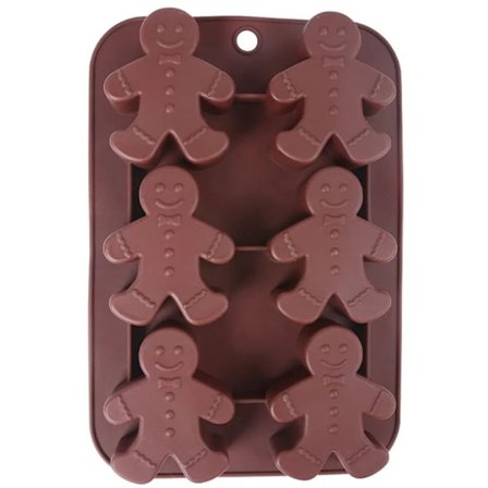 Generisk silikonform för choklad pepparkaksgubbe diskmaskinssäker