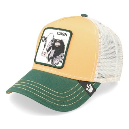 Goorin Bros. - Keltainen trucker Lippis - The Cash Cow Yellow/White/Green Trucker @ Hatstore