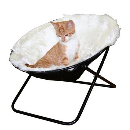 Sharon Liggstol för katter 50 cm Diameter Vit
