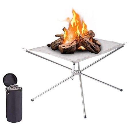 Bærbar bålpanne for utendørs camping - Sammenleggbar bålpanne