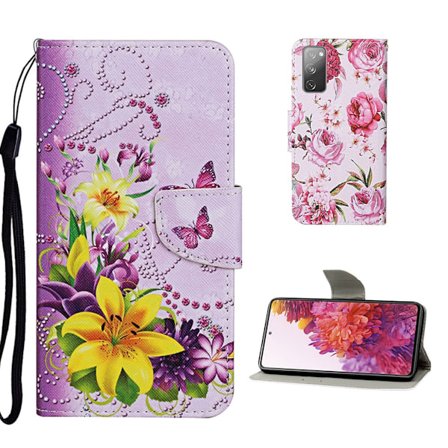 Wonderland Samsung Galaxy S20 FE 5G / S20 Fe Flippetui - Gul Blomst