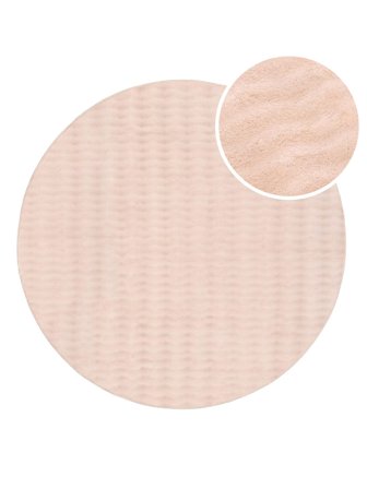 Tide Lavable Ø 120 Petit Rose Rond Tapis