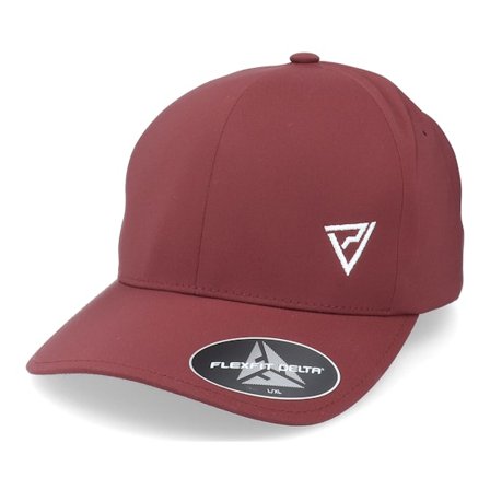 Padelville - Rouge flexfit Casquette - White Insignia Delta Seamless Maroon Flexfit @ Hatstore