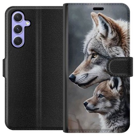 Kompatibelt Lommeboketui til Samsung Samsung Galaxy A54 Ulver Ville Wolf Dyr Mystikk