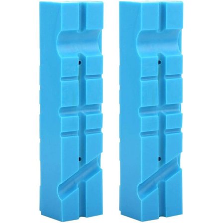 2 Magnetiske Vissekæbepude, Holdbare Multi-riller Bløde Tpu Bænksvise Tilbehør Til 4,5 Tommer Vise