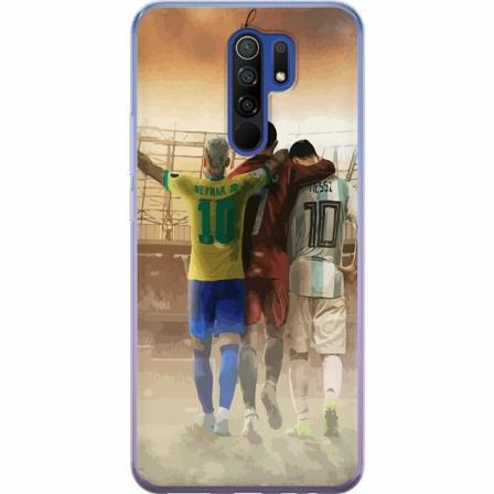 Xiaomi Redmi 9 Genomskinligt Skal Messi