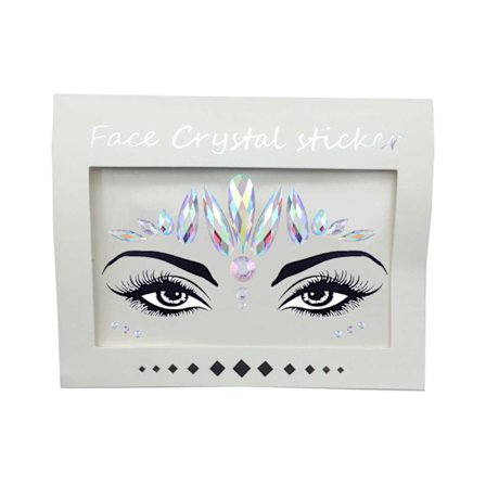 Midlertidige ansiktssmykker ansiktskrystaller Face Gems Festival