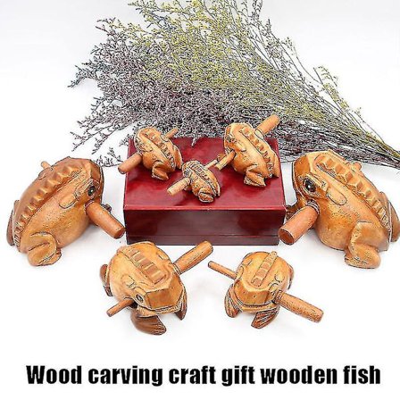 Perkussiosoittimet Guiro Rasp Puinen Sammakko Kaavin Thaimaasta Puinen Sammakko Musiikki(2,4 tuumaa)