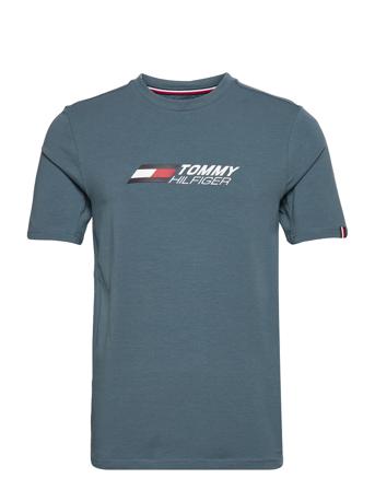 Essentials Big Logo S/S Tee T-shirt Blå Tommy Hilfiger
