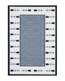 Tæppe Tulpan med trykt motiv Blå