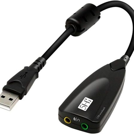 Eksternt USB-lydkort til computer USB-lydadapter til eksternt